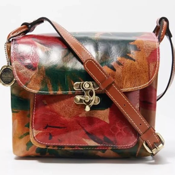 Patricia Nash 10th Anniversary Leandra leather crossbody bag - Picture 1 of 16